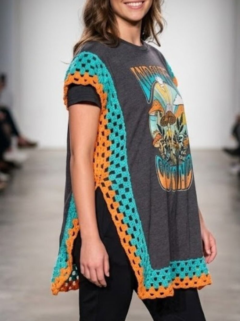 Crochet mushroom t-shirt